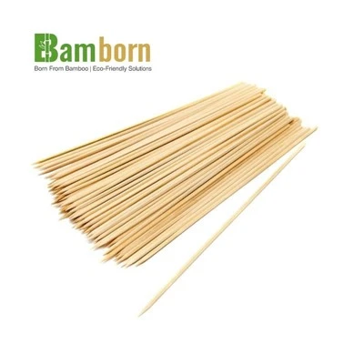 Bamboo Skewers On Grill Bamboo Skewers On Grill
